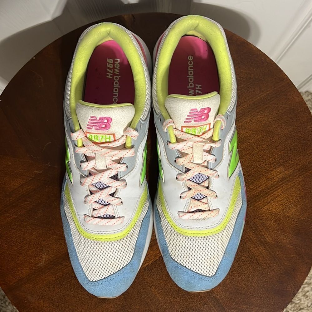 NEW BALANCE  997H‎ Sneakers WHITE PASTEL MULTI Women 11 - EXCELLENT - Rare! - Picture 10 of 14
